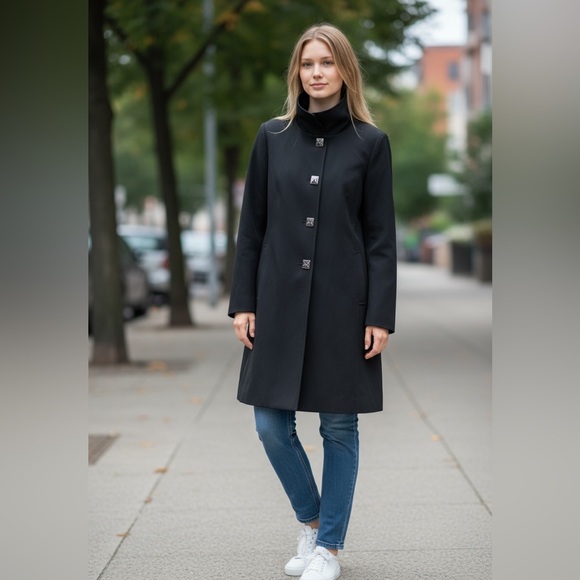 ANNE KLEIN Jackets & Blazers - Anne Klein Black Trench Coat